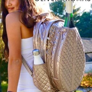 NWT Oliver Thomas 24+7 tennis backpack rose gold sold out everywhere